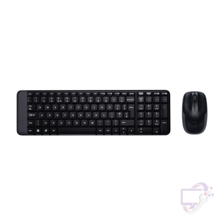 Logitech MK220 | Draadloze Desktop Set | Compact Toetsenbord + Muis | Zwart