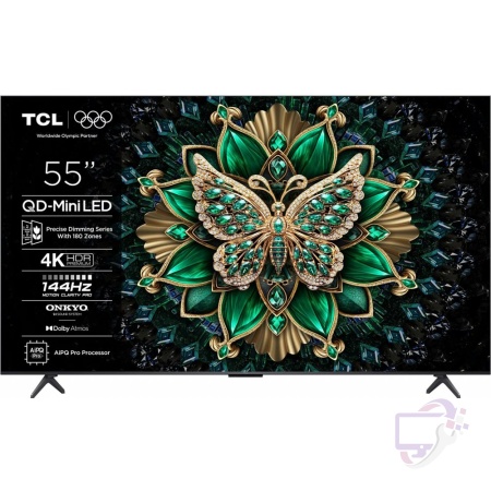 TCL 55C61K (2025) | 55'' QD-Mini LED | 4K UHD | HDR10+ & Dolby Vision IQ | 144Hz | Google TV