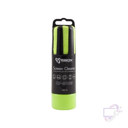 SBOX Schermreiniger CS-5005 | 150 ml | Met Microvezeldoekje | Groen