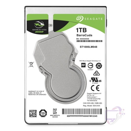 Seagate Barracuda HDD 2.5" | 1TB SATA III | 5400RPM