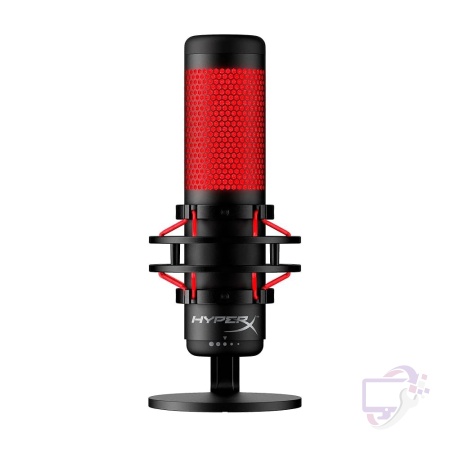 HyperX QuadCast | USB-microfoon | Rode verlichting | Voor pc en console | Zwart/Rood | Open Box