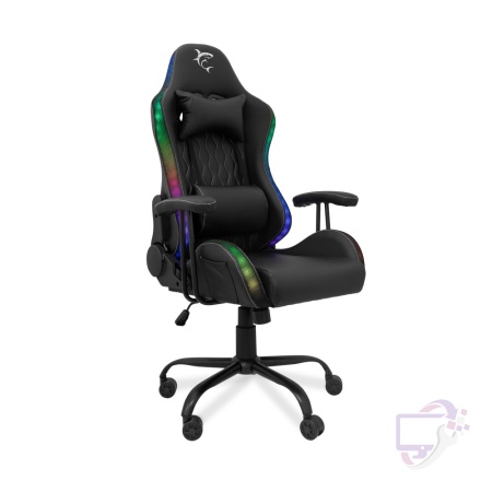 White Shark Indianapolis | Gamingstoel met RGB-verlichting | Belastbaar tot 120 kg