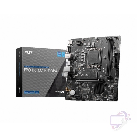 MSI PRO H610M-E | Socket LGA 1700 | Intel H610 | 2xDDR4 | Micro-ATX | Moederbord | RENEWED