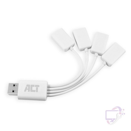 ACT AC6210 | Interface Hub | USB 3.2 Gen 1 (3.1 Gen 1) Type-A | 480 Mbit/s | Wit