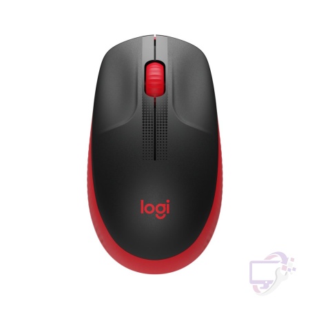 Logitech M190 | Draadloze Muis | Links- en Rechtshandig | RF | 1000 DPI | Zwart/Rood