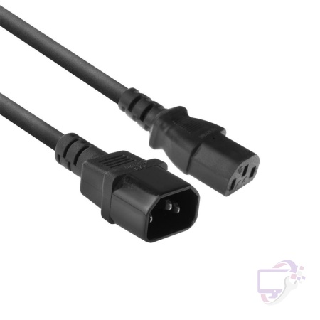ACT AC3315 | 1,8 m Stroomsnoer | C13 naar C14 Stekker | Zwart | Voor PDU's