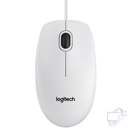 Logitech B100 | Bekabelde Muis | Links- en Rechtshandig | USB-A | 800 DPI | Wit