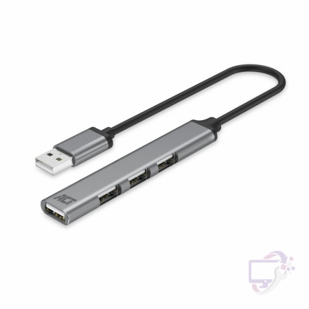 ACT AC6225 | USB 2.0 Interface Hub | 480 Mbit/s | Grijs