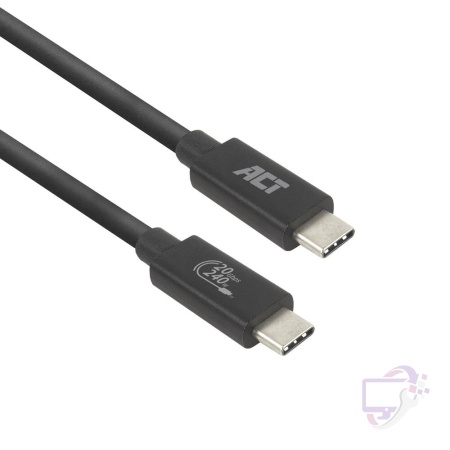 ACT AC7430 | USB4 | 20Gbps | 240W | USB-C naar USB-C | 1m | Zwart