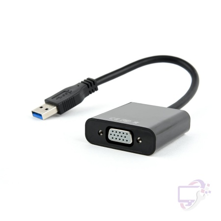 Gembird grafische adapter | USB naar VGA | 1920 x 1080 pixels | Zwart | AB-U3M-VGAF-01