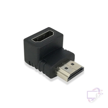 ACT AC7570 haaks kabel-tussenstuk | HDMI | Zwart