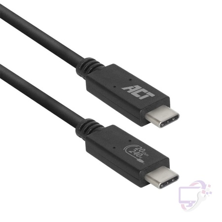 ACT AC7431 | USB4 Gen 2x2 Kabel | USB-C naar USB-C | 1m | Zwart