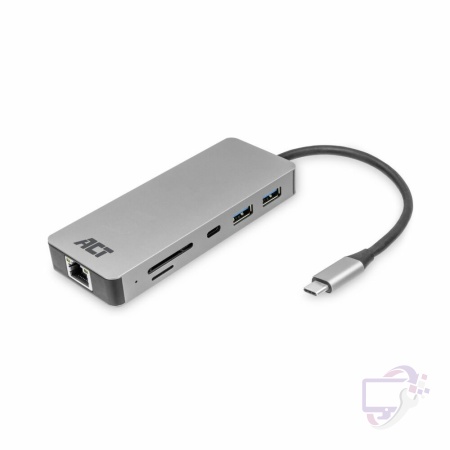 ACT AC7092 USB-C Hub 3.0 | 2x USB-A & 2x USB-C Poorten | 5 Gbps | Aluminium Behuizing | 12 cm Kabel