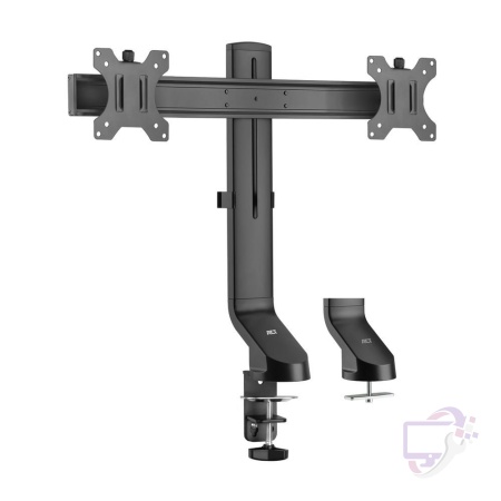 ACT AC8332 | In Hoogte Verstelbare Monitor-bureaubeugel | Tot 27" | Max 7kg | VESA 100x100 | 2 Monitoren