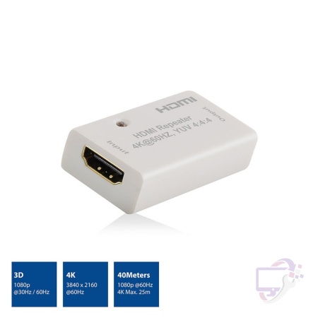 ACT AC7820 | HDMI Repeater | Plug-and-Play | Via HDMI