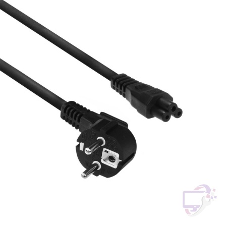 ACT AC3310 | Elektriciteitssnoer | 2 Meter | CEE7/7 naar C5 Stekker (3-Pin) | Zwart