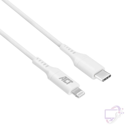 ACT kabel | USB-C naar Lightning | 1 m | Wit | AC3014