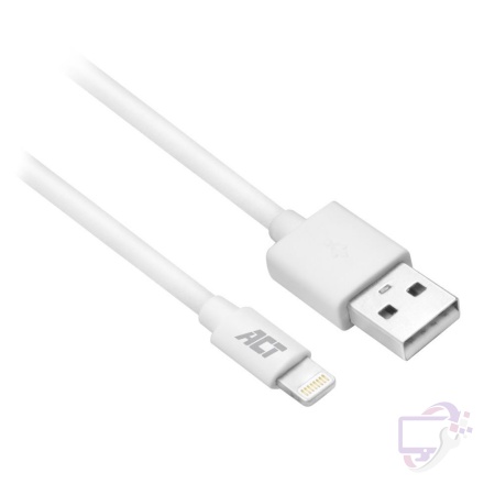 ACT kabel | USB-A naar Lightning | 1 m | Wit | AC3011