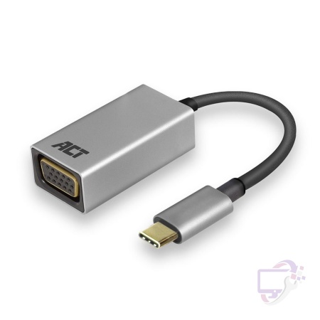 ACT AC7000 | USB-C naar VGA Adapter | 0,15 m | Aluminium Behuizing