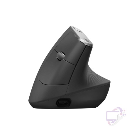 Logitech MX Vertical | Ergonomische Draadloze Muis | Rechtshandig | RF + Bluetooth | 4000 DPI | Zwart/Zilver