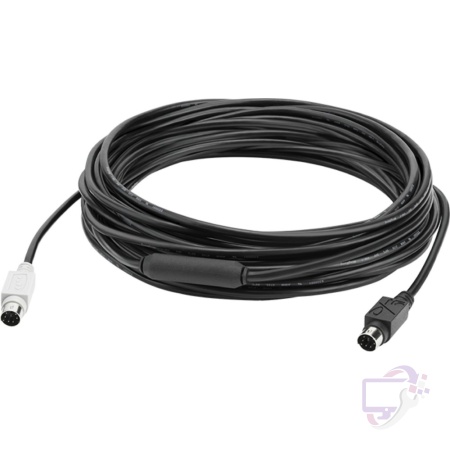 Logitech GROUP 10m Extender Cable 939-001487 | Mini-DIN-6 | Voor grote vergaderruimtes | Zwart