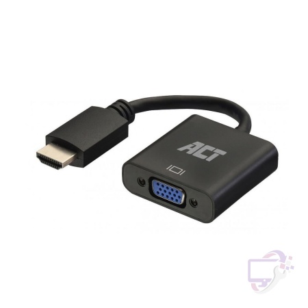 ACT AC7535 | HDMI naar VGA Adapter | 0,23 m | Zwart