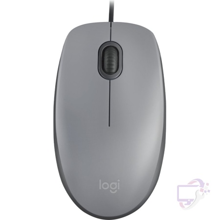 Logitech M110 Silent | Bekabelde Muis | Links- en Rechtshandig | USB-A | 1000 DPI | Grafiet/Grijs