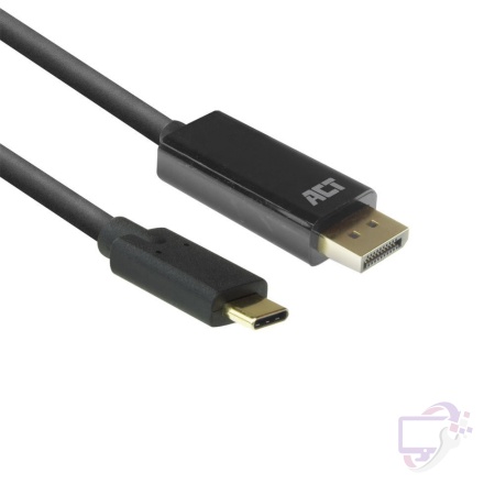 ACT AC7325 | USB-C naar DisplayPort Kabel | 2 m | Zwart