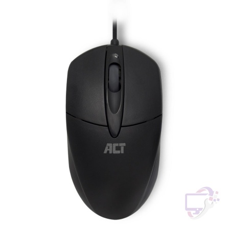 ACT AC5005 | Bedrade Muis | Links- en Rechtshandig | USB-A | 1000 DPI | Zwart