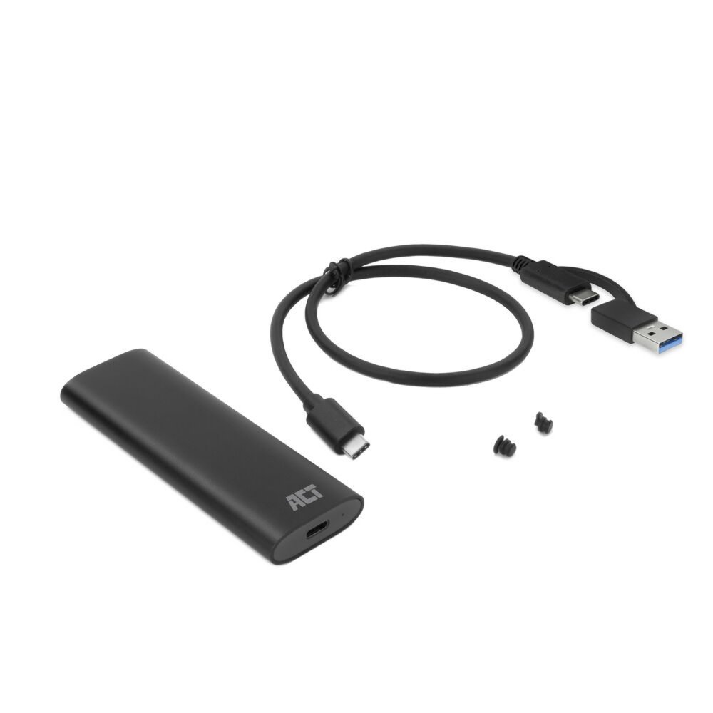 ACT AC1615 | USB-C M.2 NVMe/PCIe SSD Behuizing | Tool-Free | Aluminium | USB 3.2 Gen2 (10 Gbps) - 6