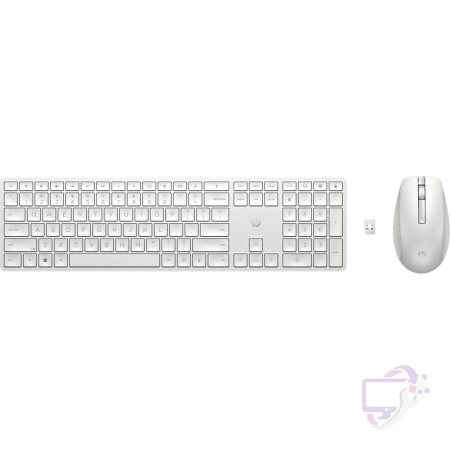 HP 650 Wit | Draadloze Muis en Toetsenbordcombo | QWERTY | Open Box