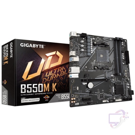 Gigabyte B550M K 1.0 | Socket AM4 | AMD B550 | 4xDDR4 | Micro-ATX | Moederbord