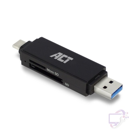 ACT AC6375 | Geheugenkaartlezer | USB 3.2 Gen 1 | Zwart