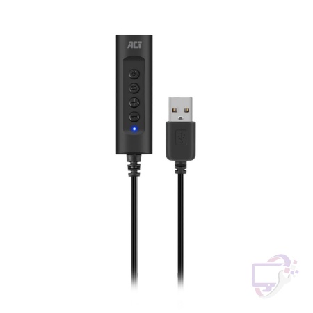 ACT AC9360 | USB Geluidskaart | 3,5 mm Audio | Plug & Play | Compact Design