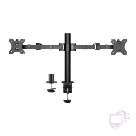 ACT AC8326 | Verstelbare Monitor-bureaubeugel | Tot 32" | Max 12kg | VESA 100x100 | 2 Monitoren