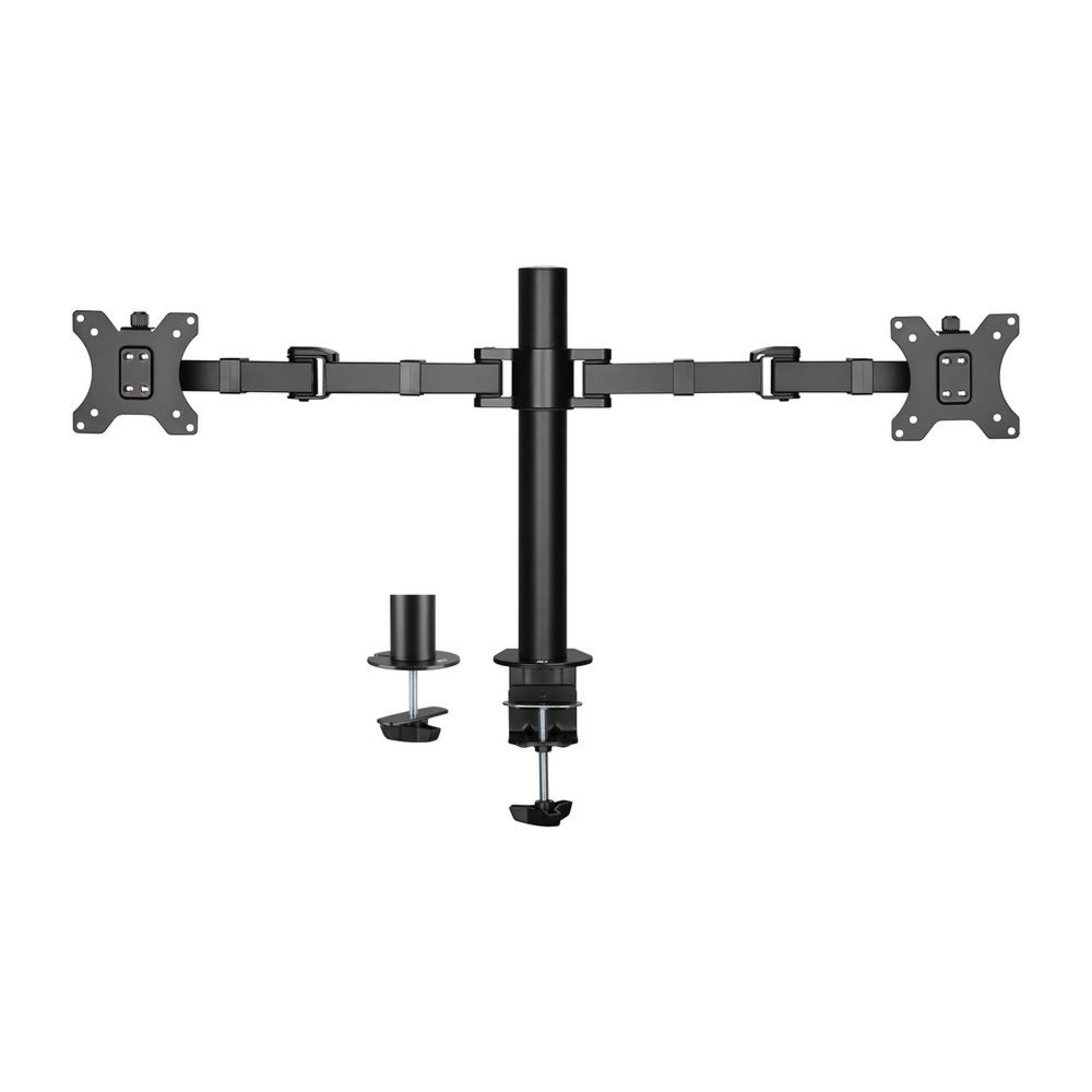 ACT AC8326 | Verstelbare Monitor-bureaubeugel | Tot 32" | Max 12kg | VESA 100x100 | 2 Monitoren - 0