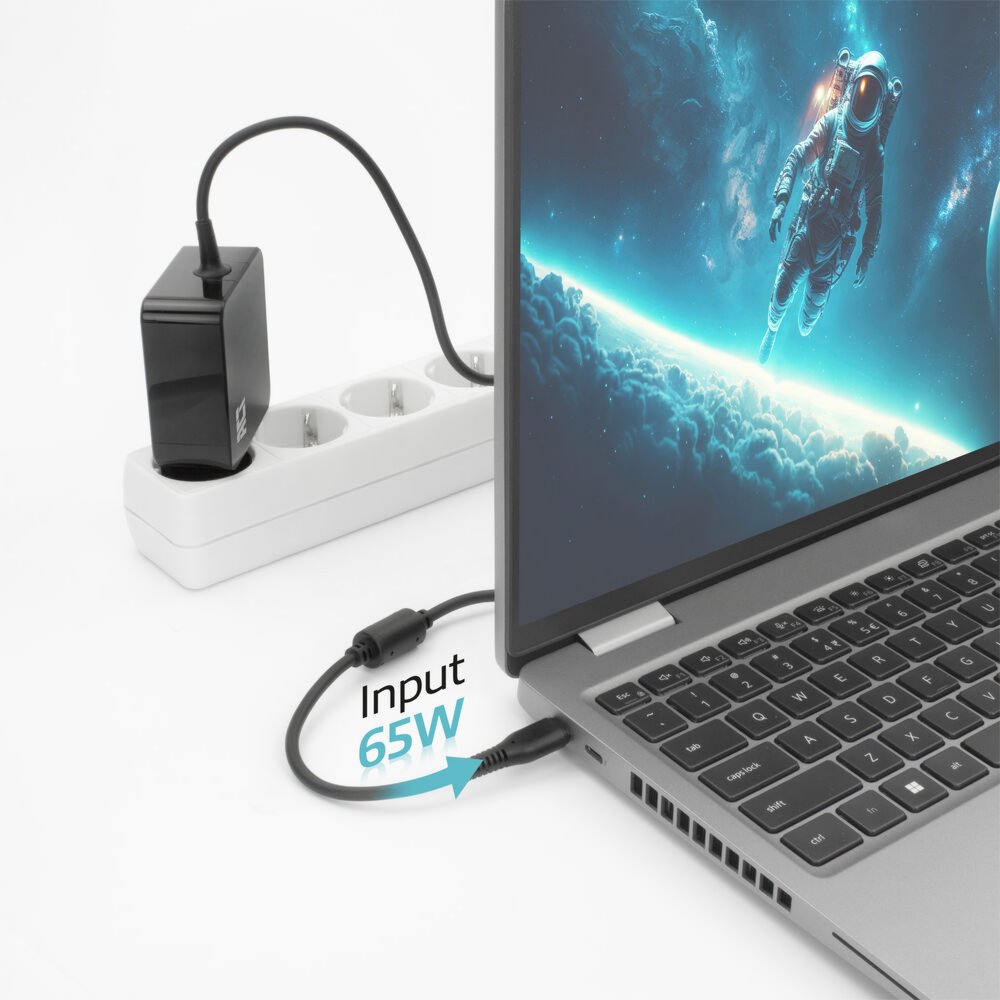 ACT AC2010 | Universele USB-C Notebook Lader | 65 Watt PDP | 2 Meter - 4