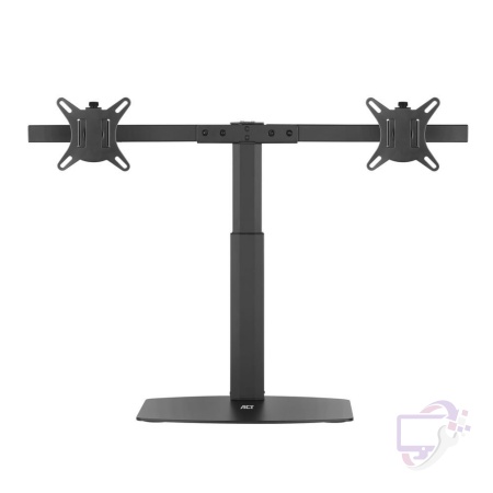 ACT AC8332 | In Hoogte Verstelbare Monitor-bureausteun | Tot 27" | Max 6kg | VESA 100x100 | 2 Monitoren
