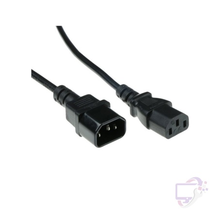 Microconnect AK 5029 | Stroomkabel | C13 naar C14 | 0,6 m | 250V / 10A | Zwart
