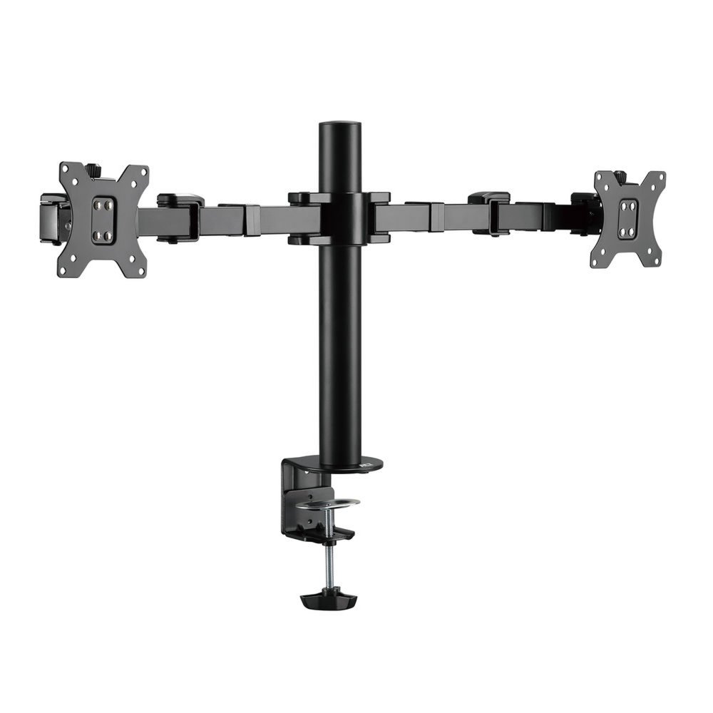 ACT AC8326 | Verstelbare Monitor-bureaubeugel | Tot 32" | Max 12kg | VESA 100x100 | 2 Monitoren - 1