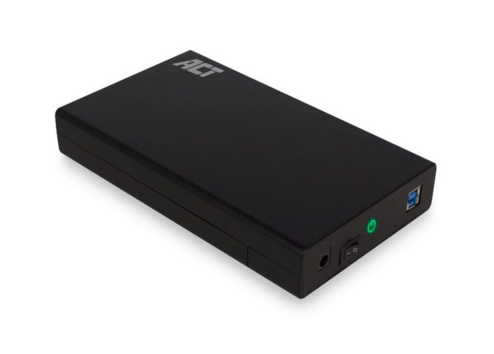 ACT AC1405 | 3,5" SATA HDD Behuizing | USB 3.2 Gen1 (5 Gbps) | Schroefloos Design - 0