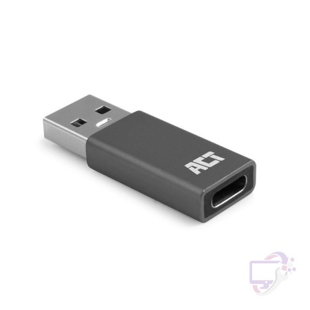 AC7375 ACT kabel-tussenstuk | USB-C naar USB-A | Grijs