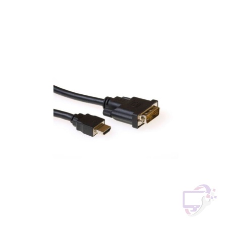 ACT AK3739 | HDMI naar DVI-D Kabel | 1 m | Zwart