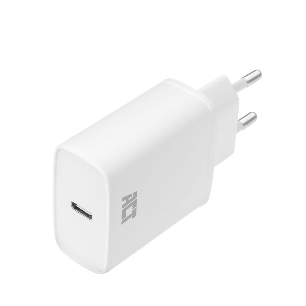 ACT AC2100 | USB-C Universele Oplader voor Mobiele Apparaten 20W | Wit - 0
