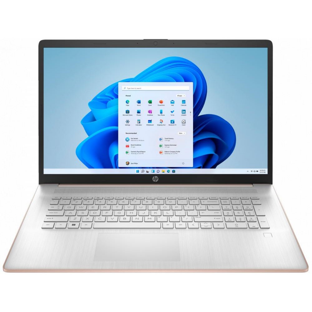 HP 17T | 17.3" HD+ Touchscreen (1600x900) | Intel Core i7-1355U | 8GB RAM | 512GB SSD | Windows 11 Home | Pale Rose - 0