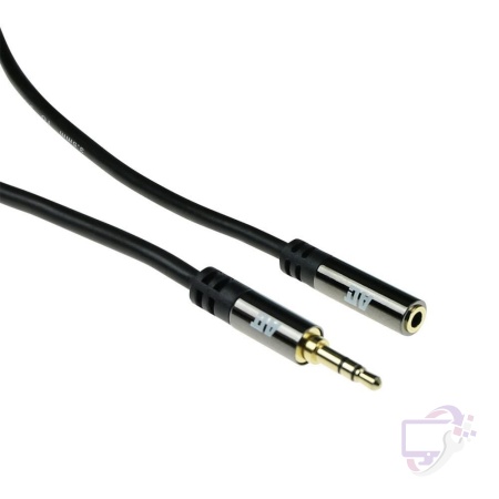 ACT AC3615 | 3.5mm Audiokabel | 2 Meter | Stereo Jack naar Jack | Zwart