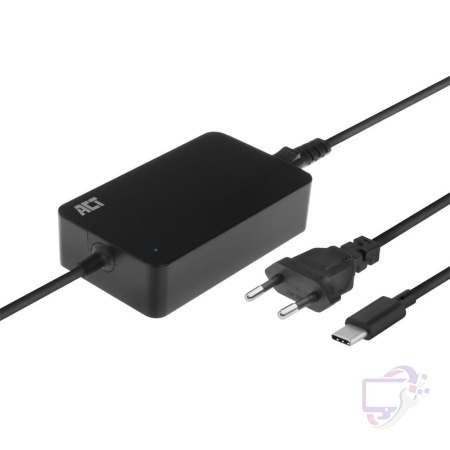 ACT AC2005 | Universele USB-C Notebook Lader | 65 Watt PDP | 2,75 Meter