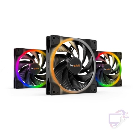 be quiet! Light Wings 140mm PWM High-Speed | 140mm Behuizingsventilator | Zwart | Triple Pack (3 stuks)