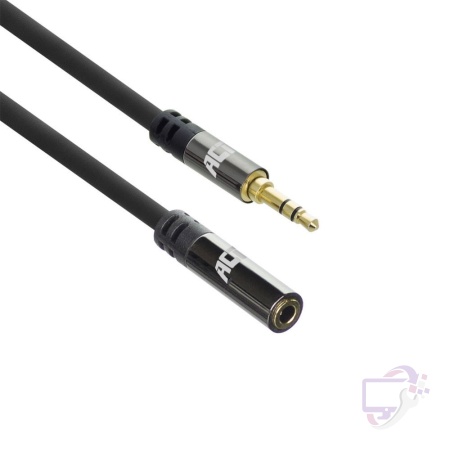 ACT AC3617 | 3.5mm Audiokabel | 5 Meter | Stereo Jack naar Jack | Zwart