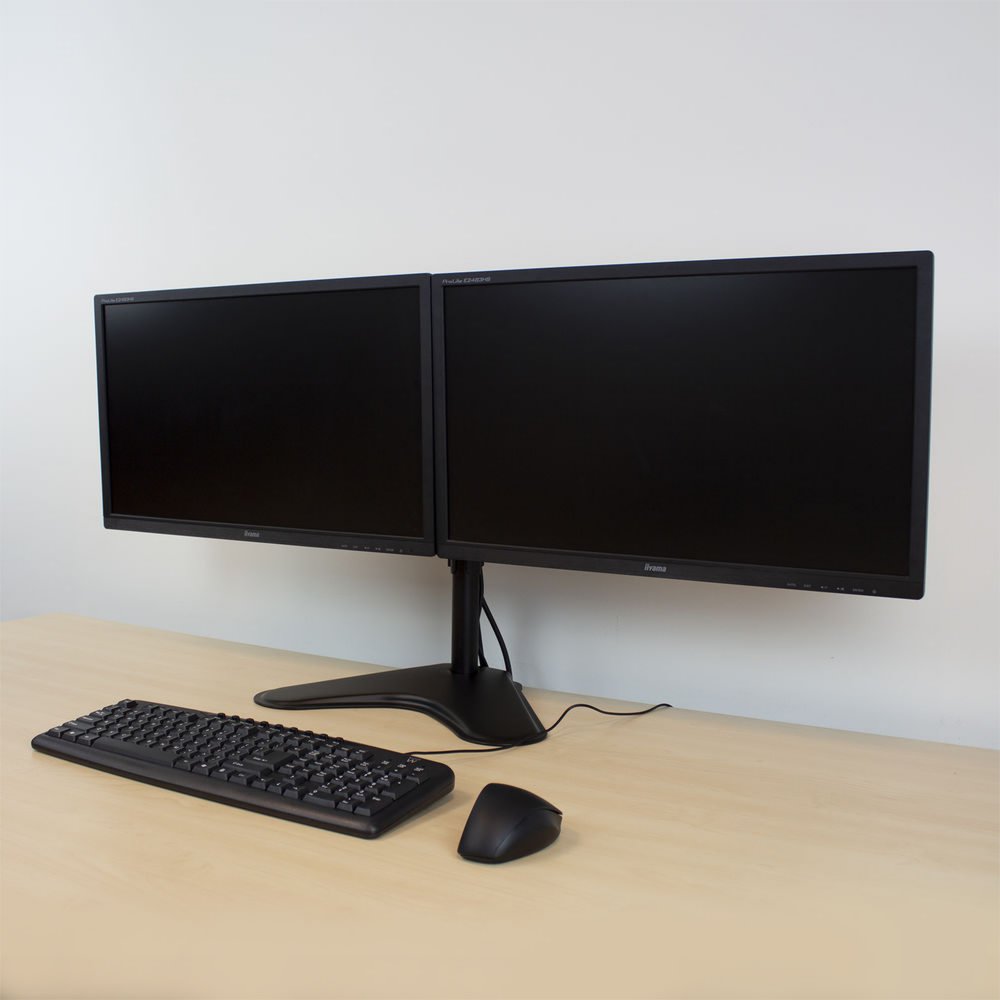 ACT AC8320 | Verstelbare Monitor-bureausteun | Tot 32" | Max 8kg | VESA 100x100 | 2 Monitoren - 2